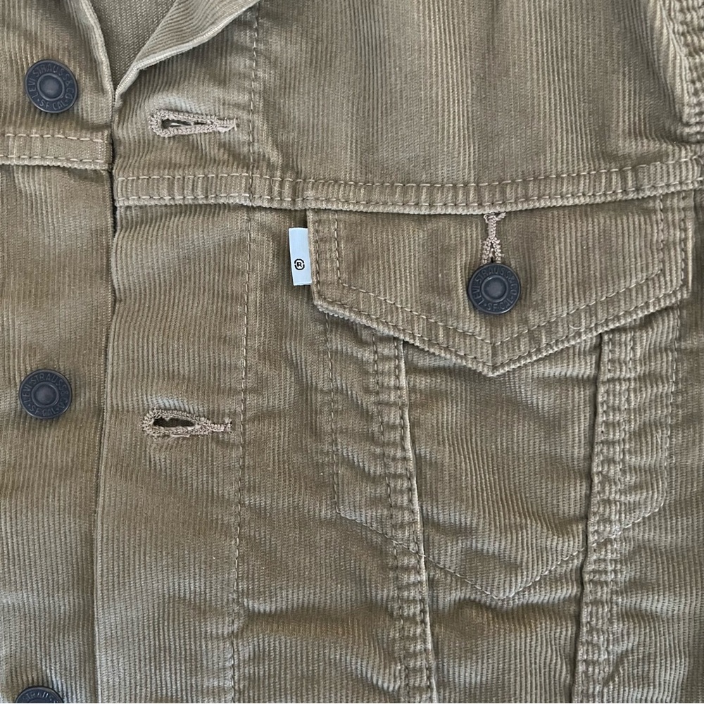 Levi Strauss Tan Corduroy Trucker Jacket